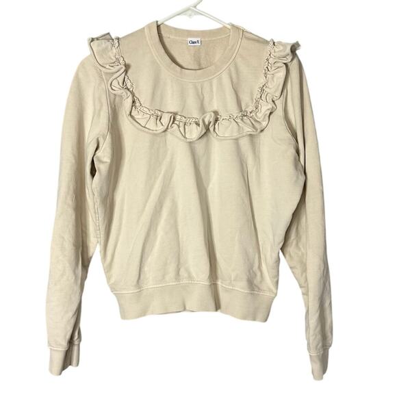 Clare V. Charlotte Sweatshirt Size Small - Picture 2 of 10